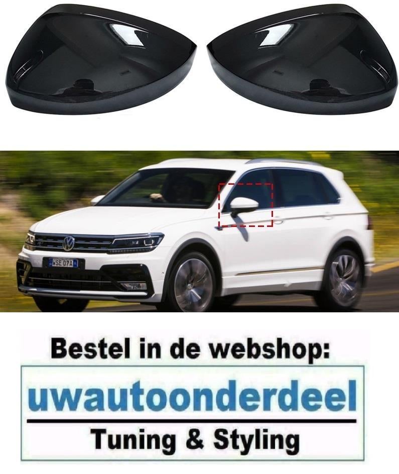 Hoogglans Zwart Spiegelkappen Geschikt Voor VW Tiguan 2, Verzenden
