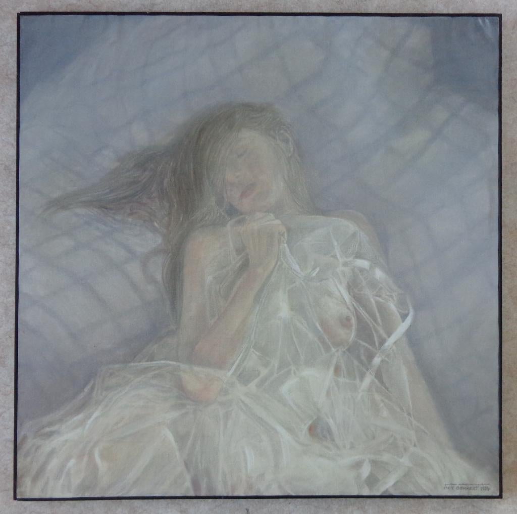 PIET BEKAERT / DROOMWERELD / OLIEVERF / 101x101cm / KADER, Ophalen