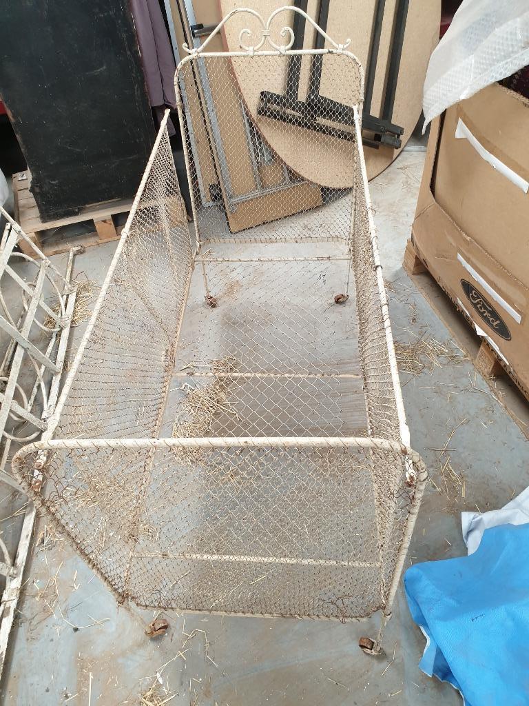 Antieke ijzeren bedden antiek metaal bed kinderbed, Enlèvement