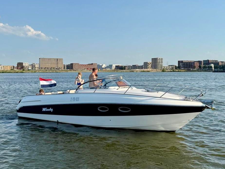 28’ Windy 845 Oceancraft, bj. 2003, 285pk Volvo diesel, boeg, Watersport en Boten, Motorboten en Motorjachten, Ophalen, Diesel