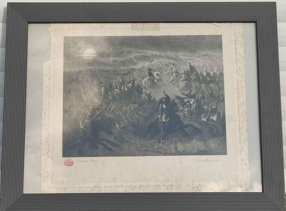 eau forte epreuve d artiste signe charles bernier, Enlèvement ou Envoi