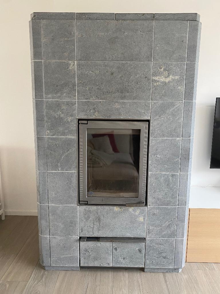 Speksteenkachel, Huis en Inrichting, Kachels, Ophalen, Overige brandstoffen, Houtkachel, Zo goed als nieuw