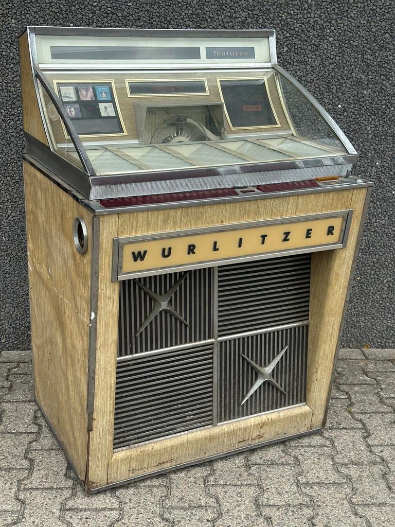 JUKEBOX: Wurlitzer model 2900 blonde uitvoering, Verzamelen, Automaten | Jukeboxen, Zo goed als nieuw, Wurlitzer, 1950 tot 1960