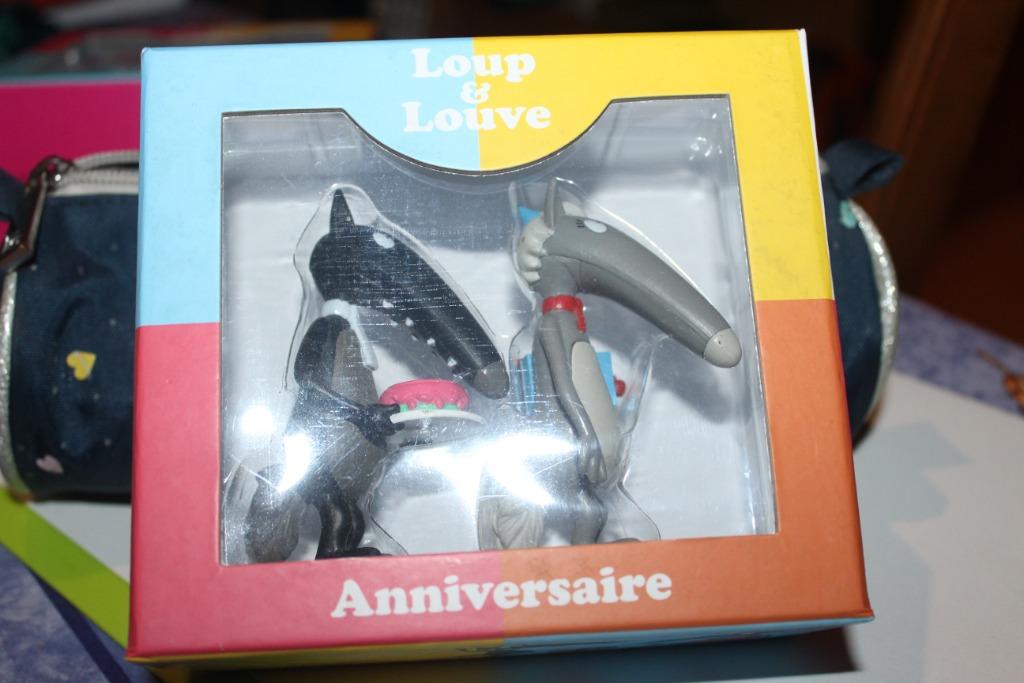 figurines loup & louve - auzou- anniversaire, Enlèvement ou Envoi, Utilisé