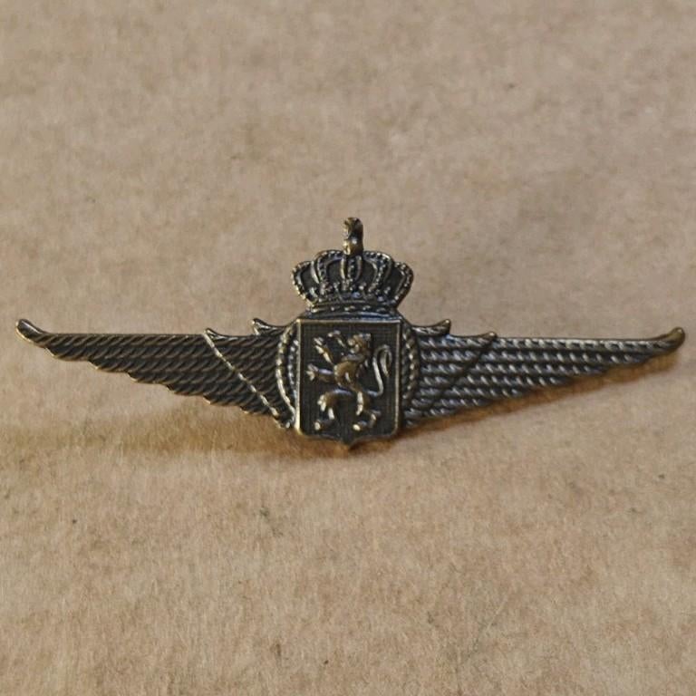 Luchtmacht Embleem Baret Korporaal brons, Ophalen of Verzenden, Luchtmacht, Embleem of Badge