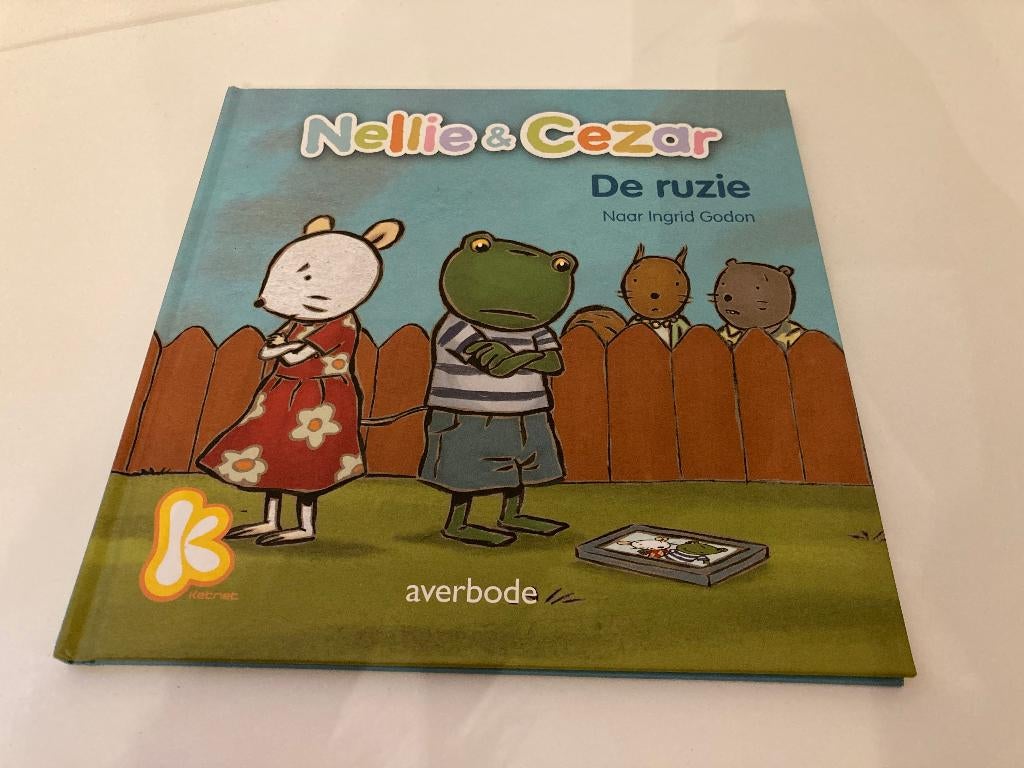 Prentenboek 'Nellie & Cezar - De ruzie' - Ketnet Averbode, Enlèvement ou Envoi, Utilisé, Ingrid Godon; Linda van Mieghem