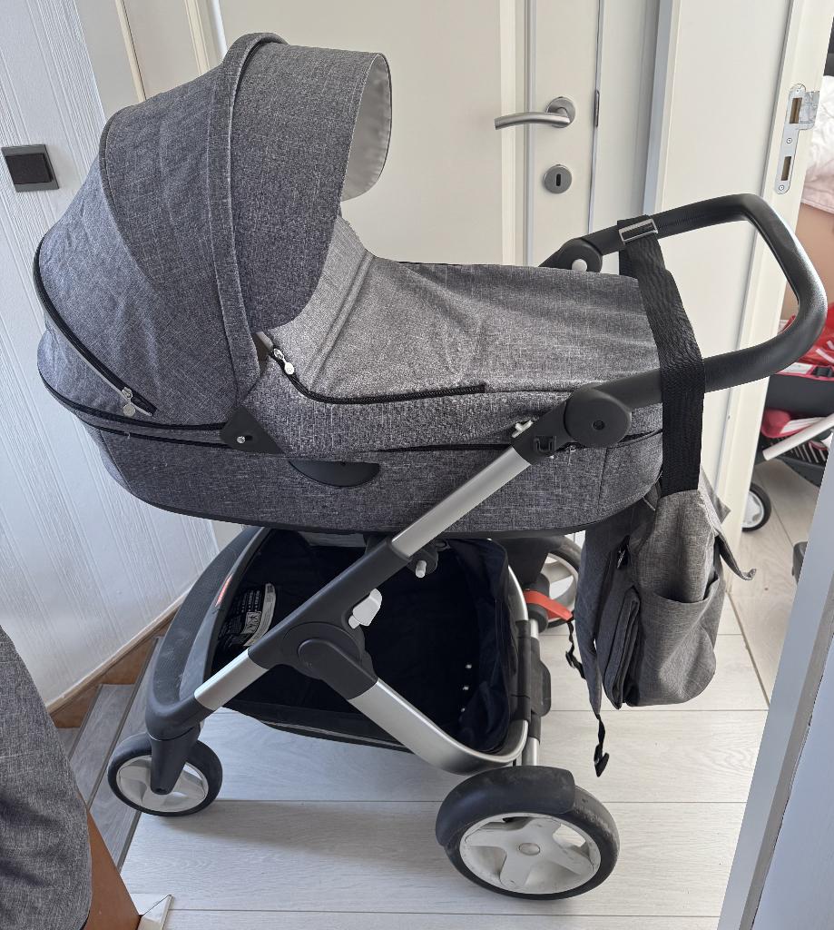 Stokke Kinderwagen, Zo goed als nieuw, Met reiswieg, Ophalen, Kinderwagen