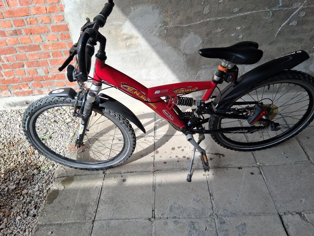 Jongensfiets BNB powerkid 24" rood, Vélos & Vélomoteurs, Enlèvement, Utilisé, 24 pouces, Vitesses
