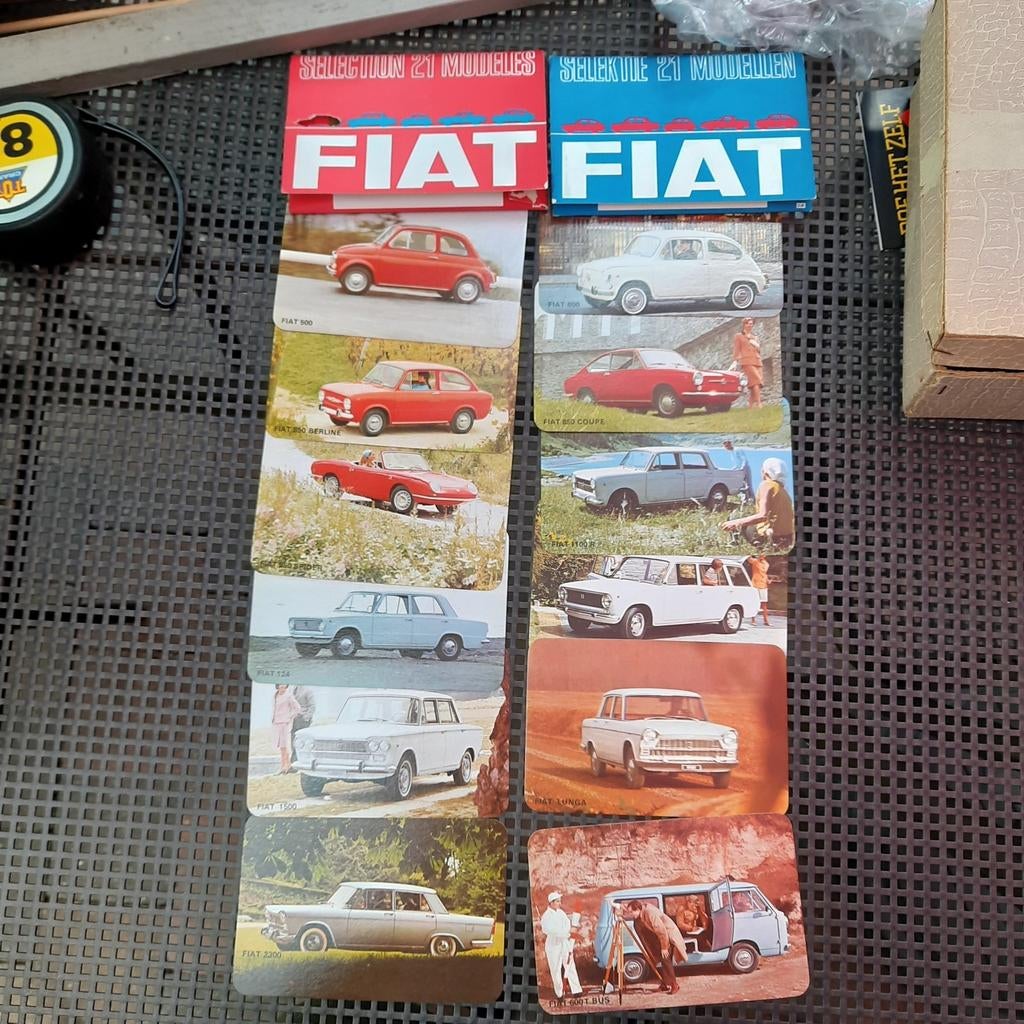 ASSORT. CARTES POSTALES DOCU FIAT vintage 12 pièces/set, Neuf, Autres marques, ..., Enlèvement