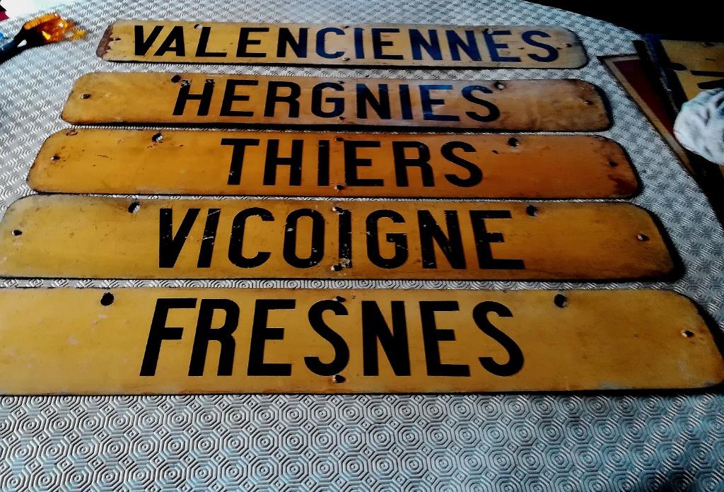 Plusieurs plaques anciennes Tramways du Nord de la France, Enlèvement