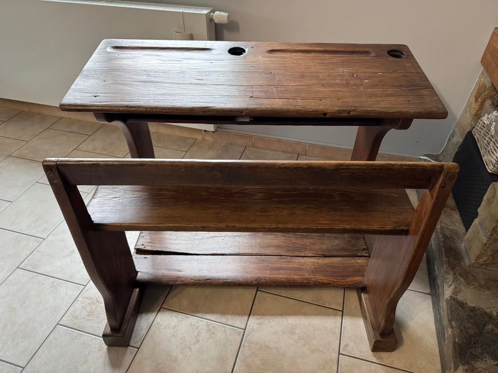 Banc d’école 2 places d’époque, Ophalen