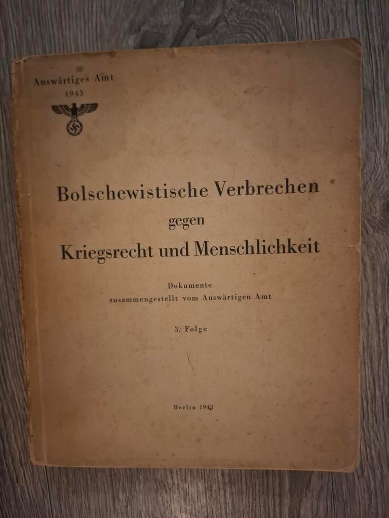 Bolschewistische Verbrechen – Deutscher Verlag 1943, Verzamelen, Militaria | Tweede Wereldoorlog, Ophalen of Verzenden