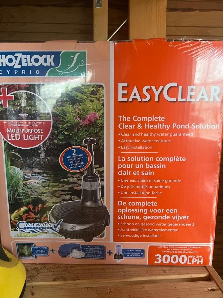 Filtre Hozelock Easyclear 3000 LPH encore emballé, Enlèvement, Neuf, Filtre de bassin