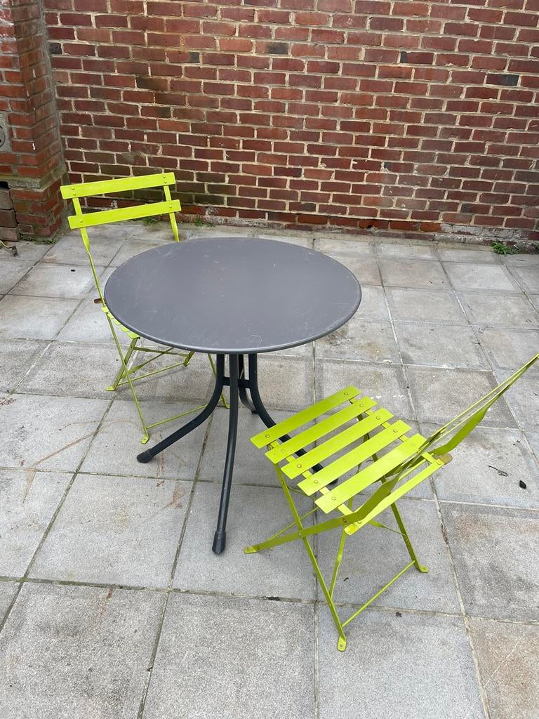 Chaisse et table terasse ect… grand assortiments, Jardin & Terrasse, Enlèvement, Utilisé, Bois