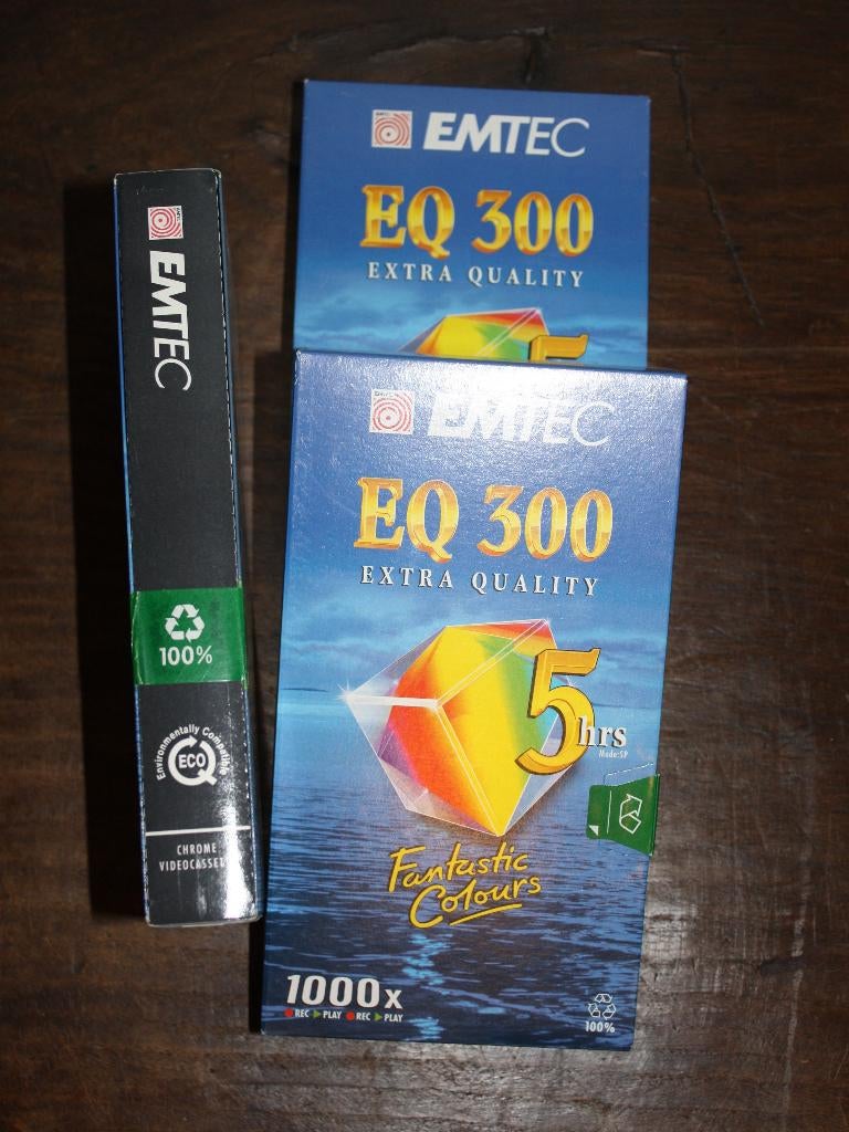 Nieuwe lege videocassettes Emtec 5h (3 stuks), Cd's en Dvd's, VHS | Film, Ophalen of Verzenden, Nieuw in verpakking, Overige genres
