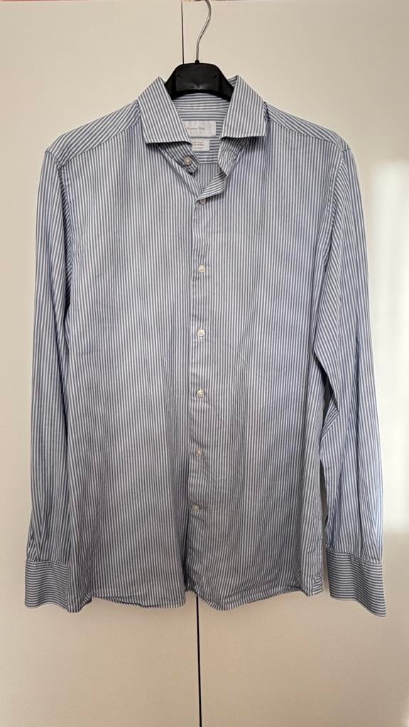 Chemise lignée homme oxford easy iron massimo dutti, Enlèvement ou Envoi, Comme neuf