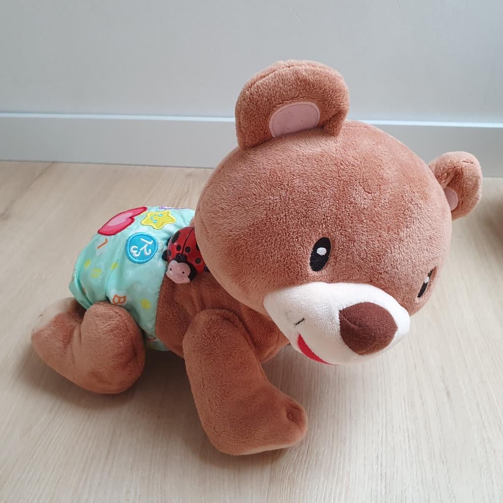 Kruip en leer beer Vtech, Ophalen, Zo goed als nieuw, Overige typen, Met licht