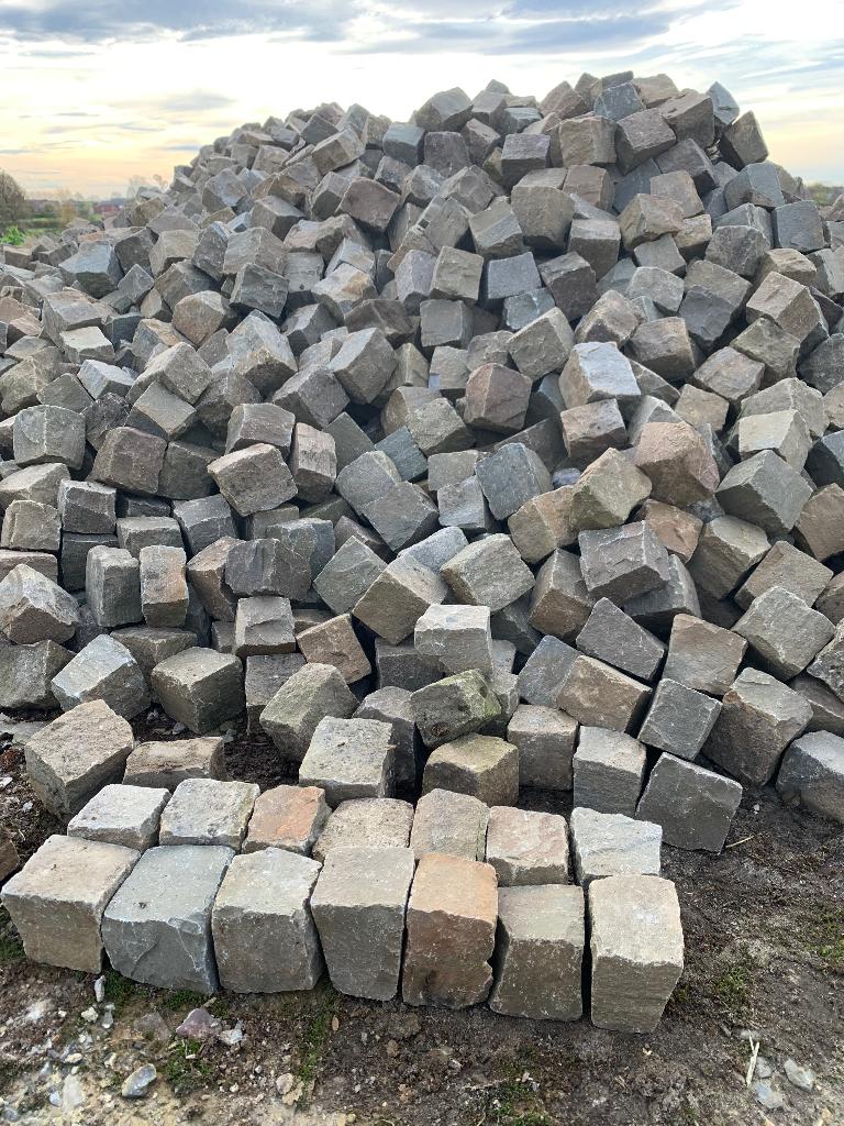 Petits pavés en grès, Jardin & Terrasse, Pavé & Dalles, Utilisé, Autres types, 10 m²² ou plus, Enlèvement