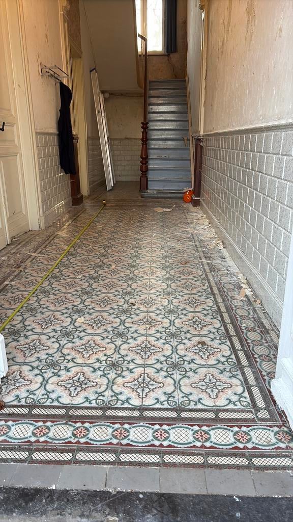 Carrelages en carreaux de ciment, Moins de 20 cm, Carrelage de sol, Enlèvement, Utilisé