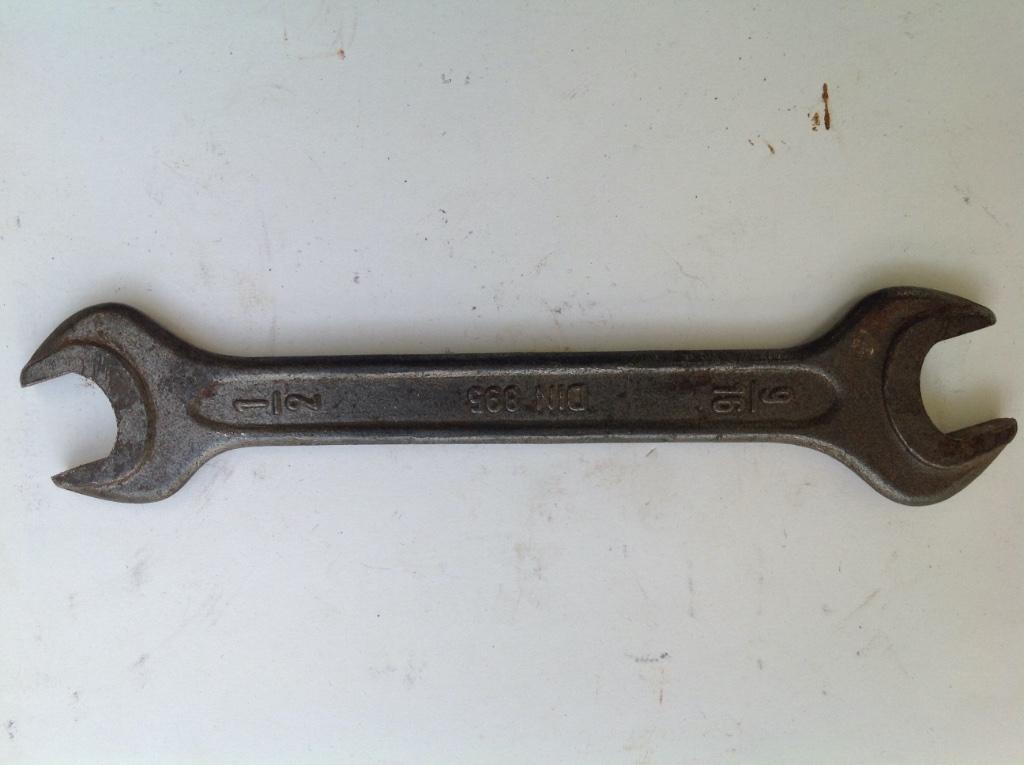 Clé à fourche rare vintage « STUBAI » 9/16" x 1/2 DIN 895, Antiquités & Art, Envoi