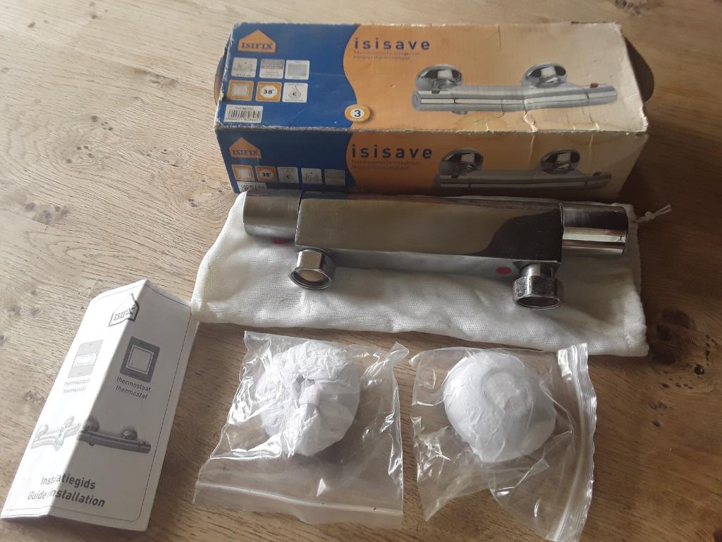 Thermostatische mengkraan Isisave in verpakking, Ophalen of Verzenden, Zo goed als nieuw, Chroom, Bad