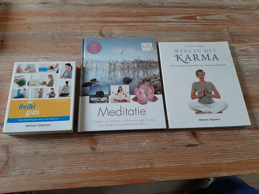 3 boeken karma, meditatie en reiki, Enlèvement