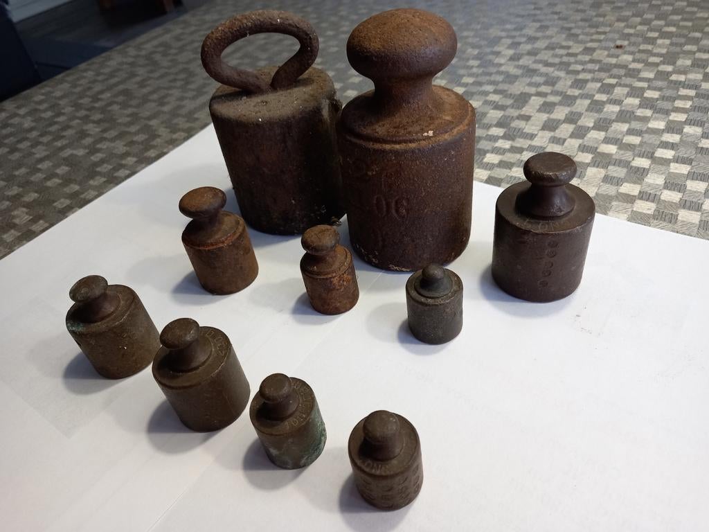 Antieke gewichten, Antiek en Kunst, Antiek | Gereedschap en Instrumenten, Ophalen of Verzenden