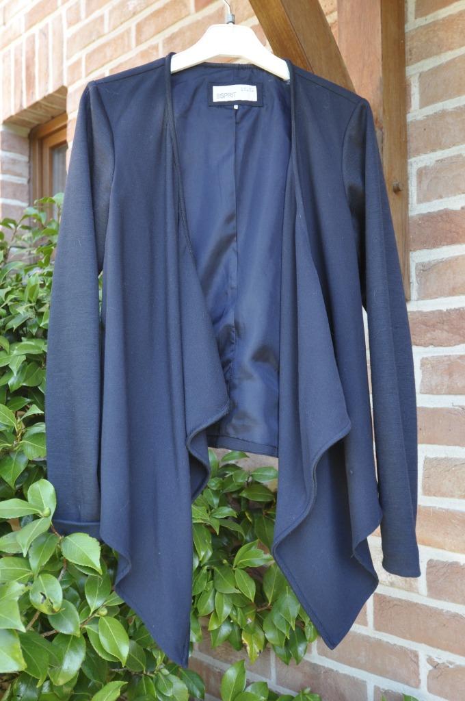 Veste à pans ESPRIT bleu marine t.38, tb état, Maat 38/40 (M), Blauw, Ophalen of Verzenden, Zo goed als nieuw