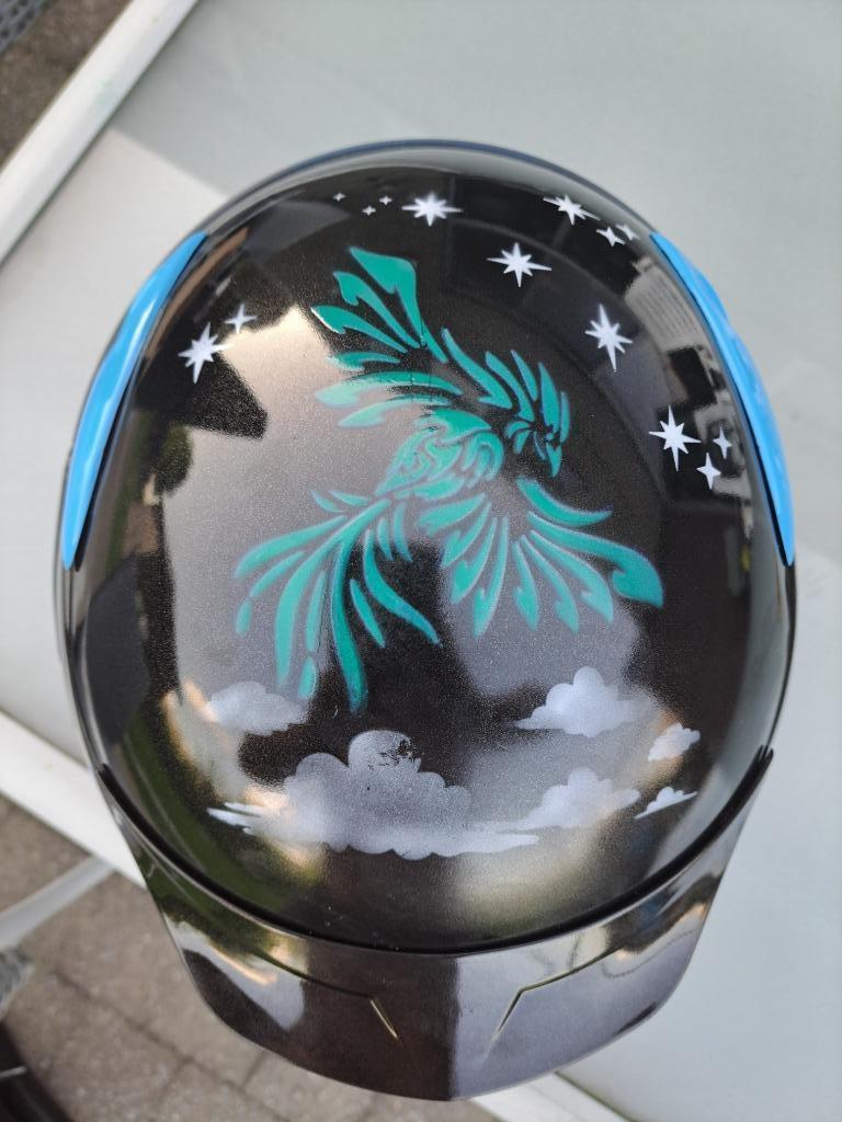 Airbrush motorhelm maat 56 (S), Motos, Vêtements | Casques de moto, Autres marques, Seconde main, Autres types, S