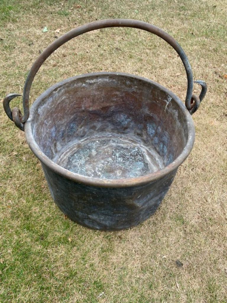 Authentieke koperen ketel, Antiek en Kunst, Antiek | Brons en Koper, Ophalen, Koper