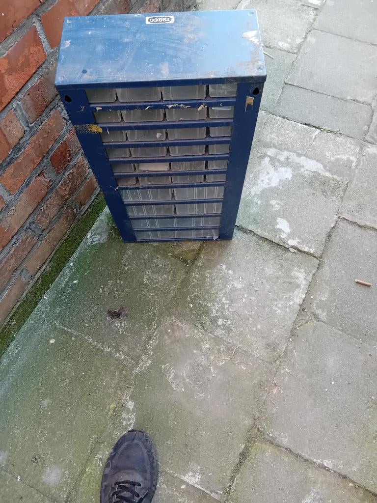 Onderdelenkast met laden – schroevenkast / sorteerbakjes, Ophalen, Overige typen, Minder dan 50 cm, Zo goed als nieuw