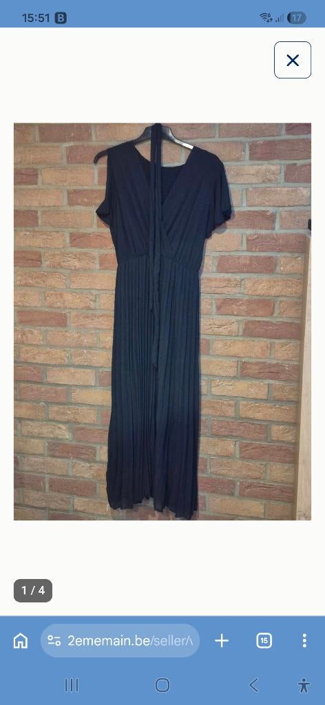 Robe noire d été mi longue, Enlèvement ou Envoi, Neuf