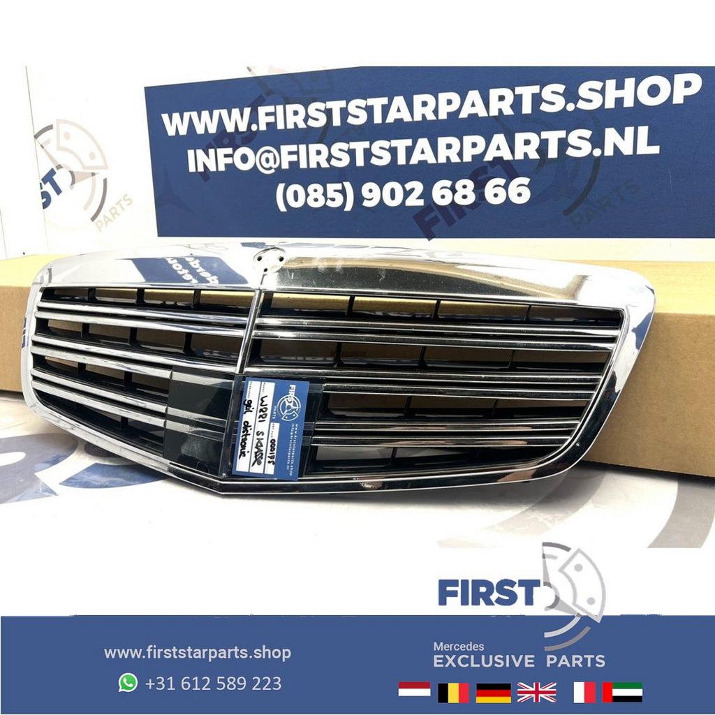 W221 GRIL S63 S65 AMG Mercedes S Klasse 2013 bumper grille d, Auto-onderdelen, Gebruikt, -, Ophalen of Verzenden, -