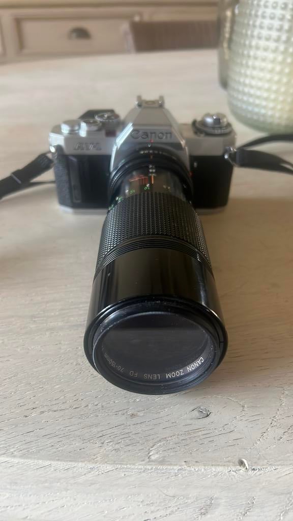 Canon AV1 avec objectif zoom FD 70-150 1:4.5, TV, Hi-fi & Vidéo, Enlèvement ou Envoi, Canon
