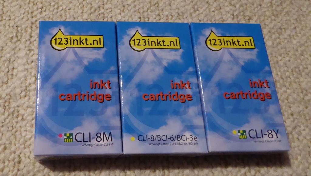 Inktcartridge 1 2 3 / Geel en Magenta/ Nieuw, Ophalen, Nieuw
