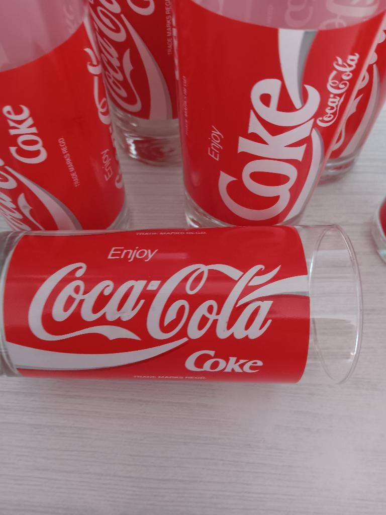 Glas voor coca cola in mooie staat, Verzamelen, Ophalen, Zo goed als nieuw, Frisdrankglas