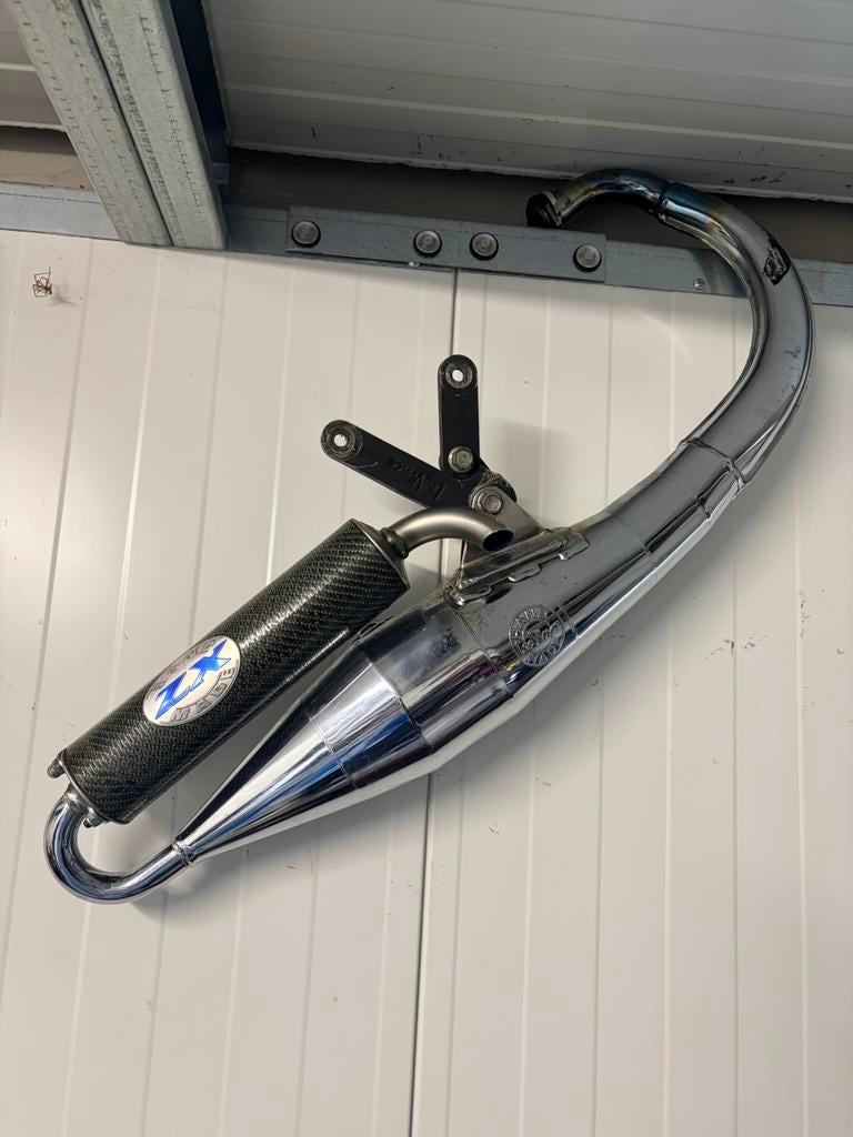 Leovince zx chrome nieuwstaat voor booster, Enlèvement, Comme neuf, Pot d'échappement