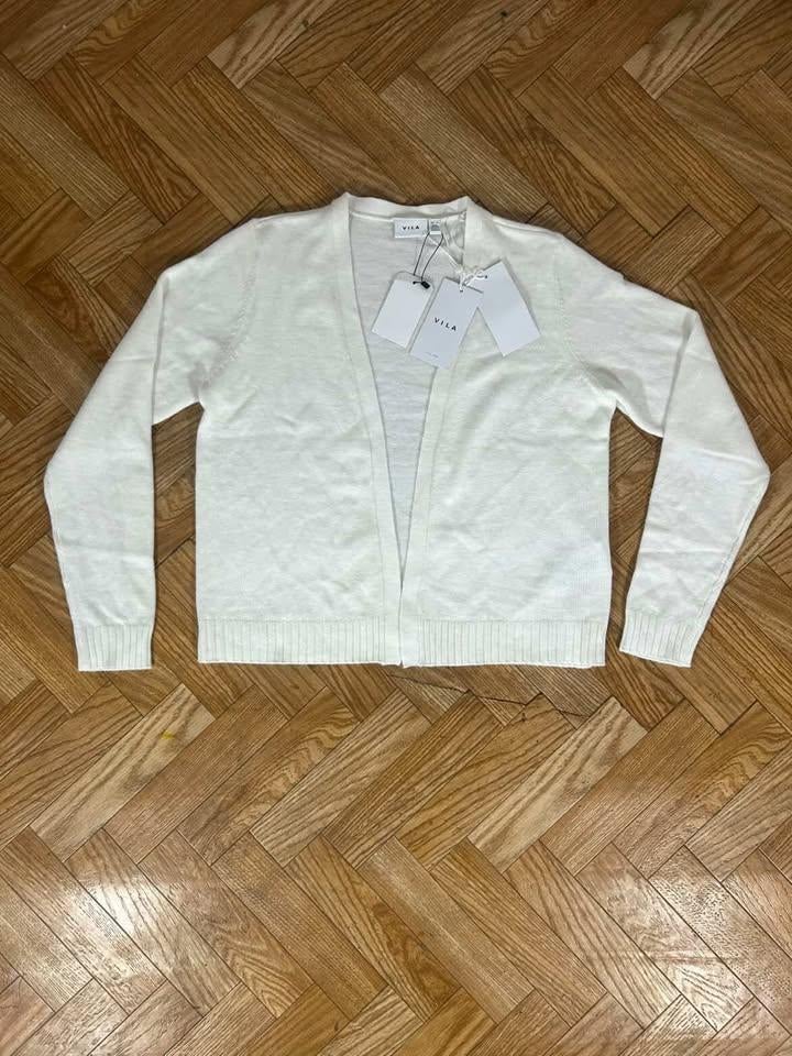 Cardigan Femme VILA Viril Short - Blanc Alyssum - Étiqueté, Neuf, Enlèvement ou Envoi, Taille 36 (S), Vila