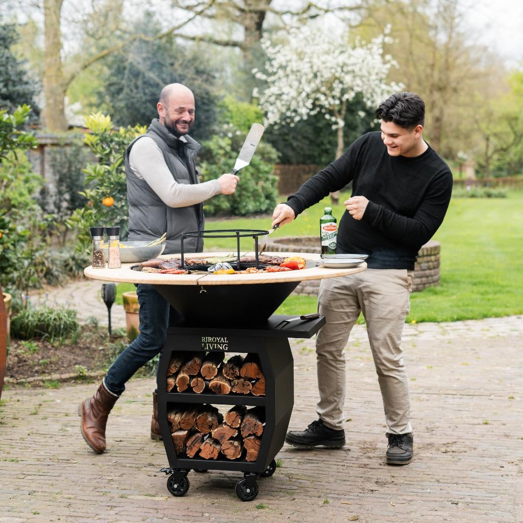 BBQ Plancha Companero XXL 2.0 Blackline met houtopslag NW, Ophalen of Verzenden, Nieuw, RJRoyal Living, Met accessoires