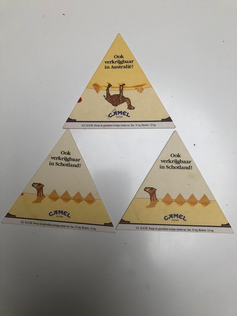 Bierviltjes Camel sigaretten, Enlèvement ou Envoi, Comme neuf, Sous-bock, Autres marques