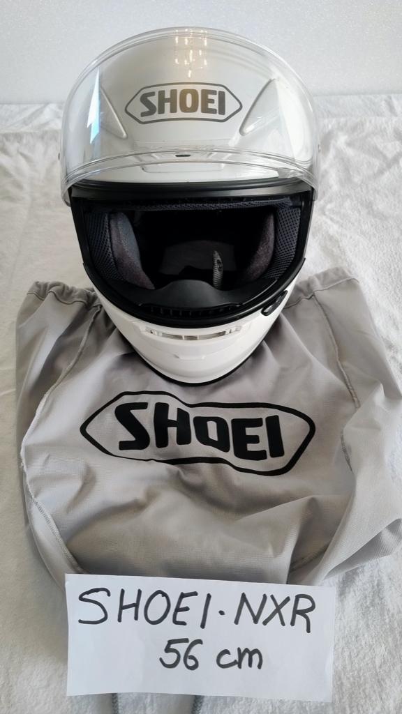 Motorhelm SHOEI NXR Wit 56 cm, Ophalen, Heren, Nieuw zonder kaartje, Integraalhelm