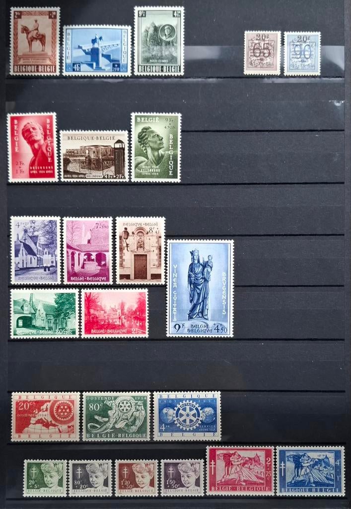 België: OBP 938/60 ** Volledig jaar 1954., Postzegels en Munten, Postzegels | Europa | België, Orginele gom, Ophalen of Verzenden