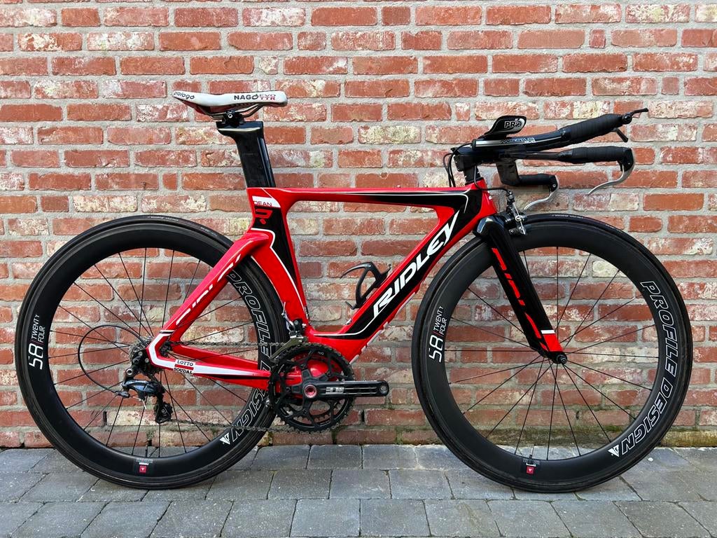 RIDLEY DEAN tijdritfiets in perfecte staat!, Fietsen en Brommers, Carbon, Zo goed als nieuw, Meer dan 20 versnellingen, 53 tot 57 cm