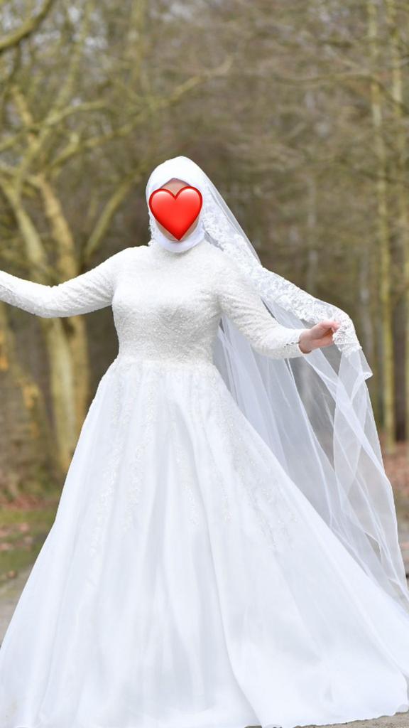 Prachtige bruidsjurk tot maat 44, Kleding | Dames, Trouwkleding en Trouwaccessoires, Ophalen, Zo goed als nieuw, Wit, Trouwjurk