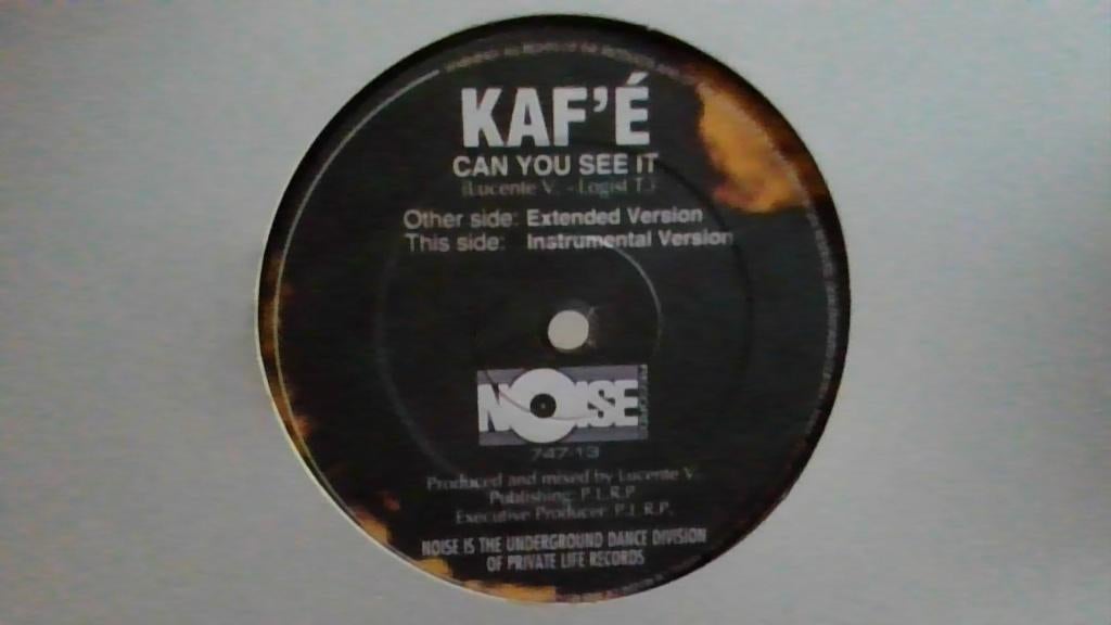 KAF'É " CAN YOU SEE IT ", Cd's en Dvd's, Ophalen of Verzenden, Gebruikt, 12 inch, Techno of Trance