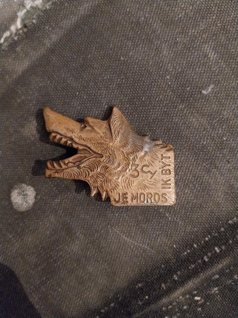 Insigne Belgisch wo2 3e cyclisten, Verzamelen, Ophalen of Verzenden