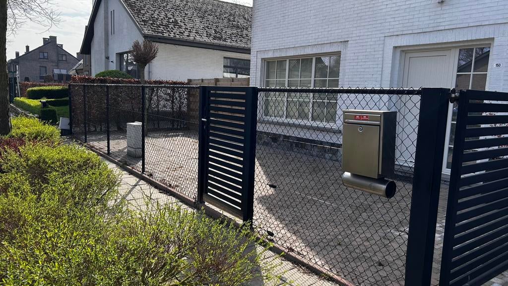 Omheining aluminium zwart, Ophalen, Gebruikt, Aluminium, Gaashekwerk