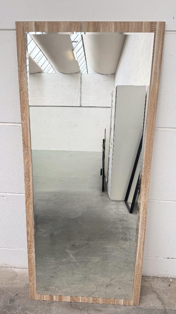 Très grand miroir - cadre en bois 90x210 cm, Enlèvement, Rectangulaire, 50 à 100 cm, 200 cm ou plus