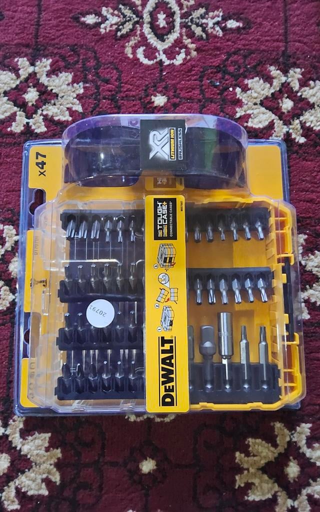 DEWALT DT70704-QZ Toughcase 47-delige set schroefbits +, Ophalen of Verzenden