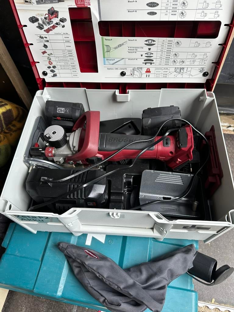 Lamello zeta P2 met 2 x accu, Bricolage & Construction, Enlèvement, Comme neuf, Batterie, Coupeuse à lame